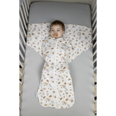 Pack de 2 sábanas bajeras ajustables para cuna 60x120cm Light Grey - Imagen 3