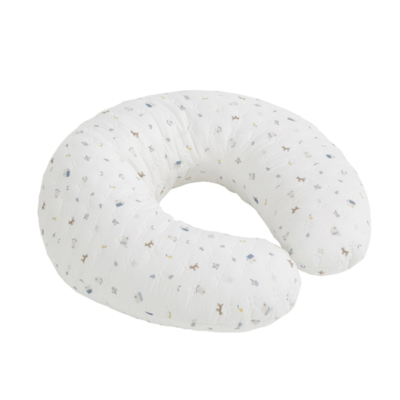 Cojín de lactancia pequeño House azul