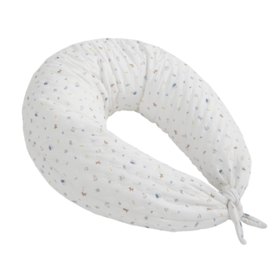 Cojín de lactancia XL House azul