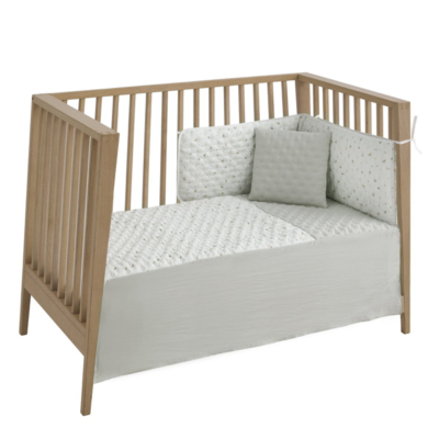 Colcha con protector para cuna de 60 House mint