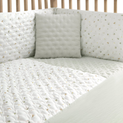 Colcha con protector para cuna de 60 House mint - Imagen 2