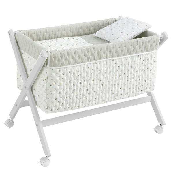 54931 Minicuna madera blanca House mint - Imagen 1