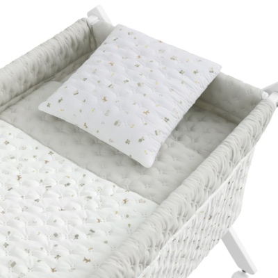 Minicuna madera blanca House mint - Imagen 2