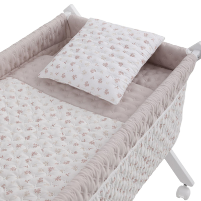 Minicuna madera blanca Branch rosa - Imagen 2