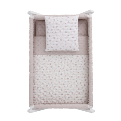 Minicuna madera blanca Branch rosa - Imagen 3