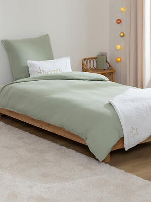 Funda nórdica infantil de cama + Cojín verde - Imagen 2