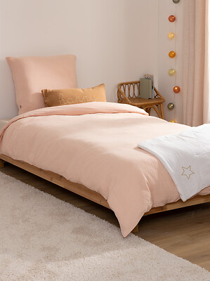 Funda nórdica infantil de cama + Cojín rosa - Imagen 2