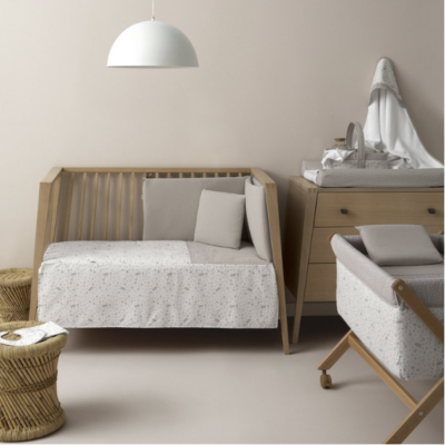 Minicuna madera natural Abete beige - Imagen 2