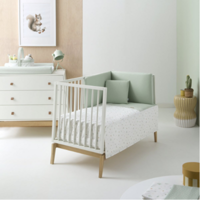 Colcha con protector para cuna de 60 Ardi verde - Imagen 5