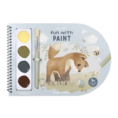 Libro de acuarelas para colorear Forest Friends