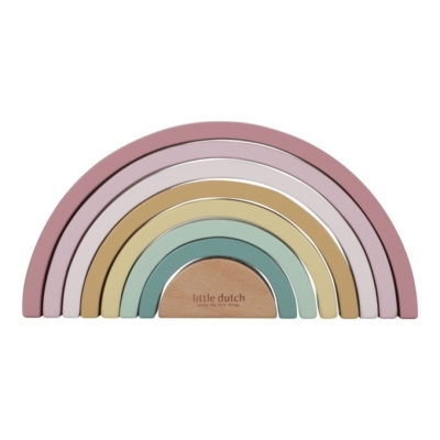 Arco iris de madera fairy garden