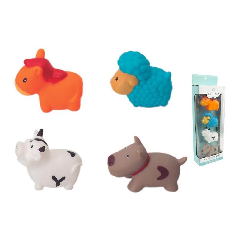 tl956-2 Pack de 4 juguetes de baño Farm - Imagen 1