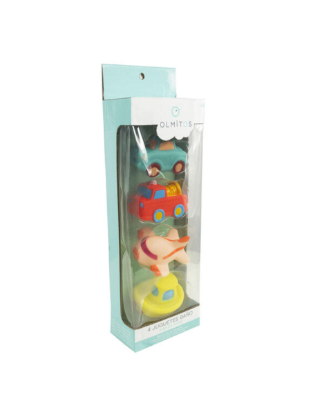 Pack de 4 juguetes de baño Vehículos - Imagen 2