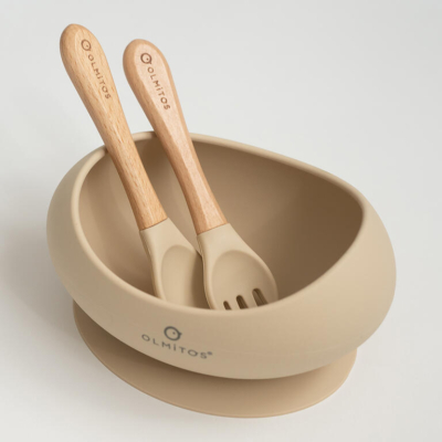 Vajilla 3 Piezas de silicona sand - Imagen 2