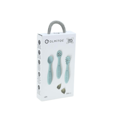 Set cubiertos de aprendizaje azul - Imagen 3