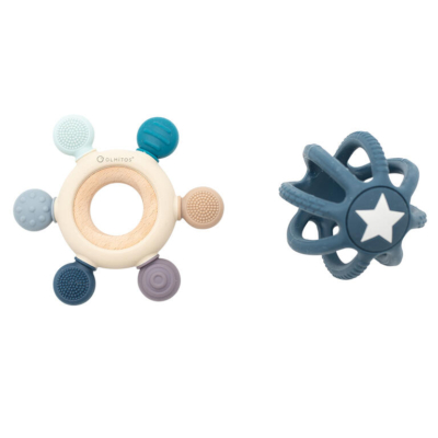 Pack de 2 mordedores Sensori Sili Blue