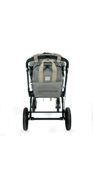 Mochila maternal I Love Vichy Negro - Imagen 15