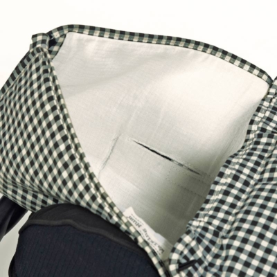 Saco capazo entretiempo 2 en 1 I love vichy negro - Imagen 9