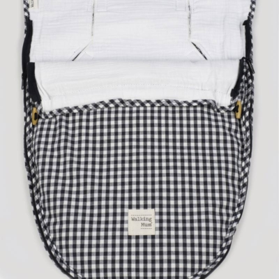 Saco capazo entretiempo 2 en 1 I love vichy negro - Imagen 10