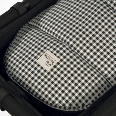 Saco capazo invierno 2 en 1 I love vichy negro - Imagen 5