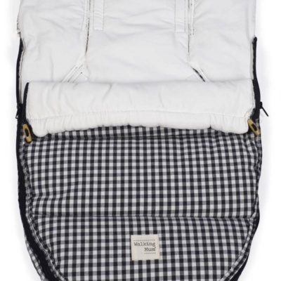 Saco capazo invierno 2 en 1 I love vichy negro - Imagen 7