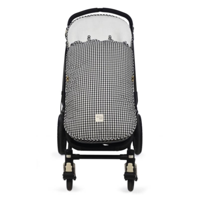 Saco silla entretiempo I love vichy negro