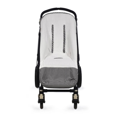 Saco silla entretiempo I love vichy negro - Imagen 2