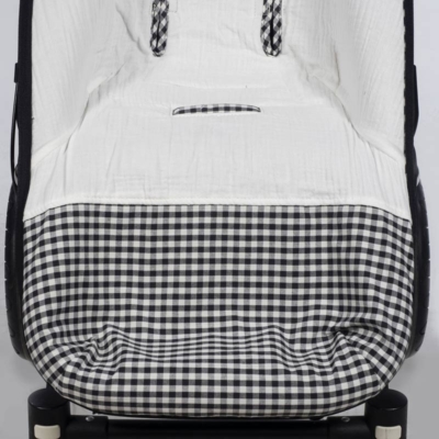 Saco silla entretiempo I love vichy negro - Imagen 3