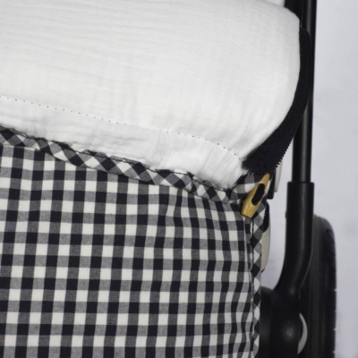 Saco silla entretiempo I love vichy negro - Imagen 4