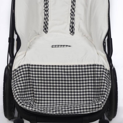 Saco silla invierno I love vichy negro - Imagen 4