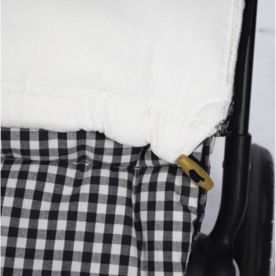 Saco silla invierno I love vichy negro - Imagen 5