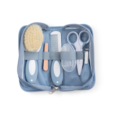 Estuche 7 piezas de aseo para bebé azul niágara