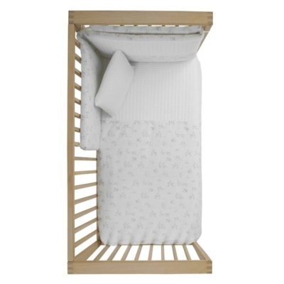 Funda nórdica con protector para cuna de 60 Merlo crudo - Imagen 3