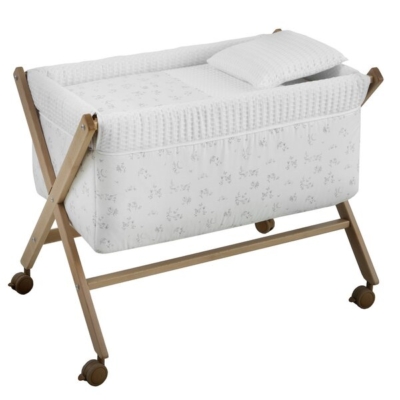 Minicuna madera natural Merlo crudo