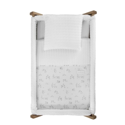 Minicuna madera natural Merlo crudo - Imagen 3