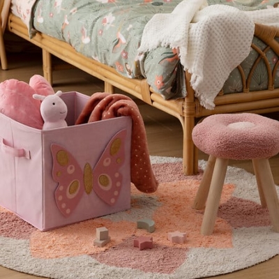 Cubo infantil para juguetes Butterfly - Imagen 2