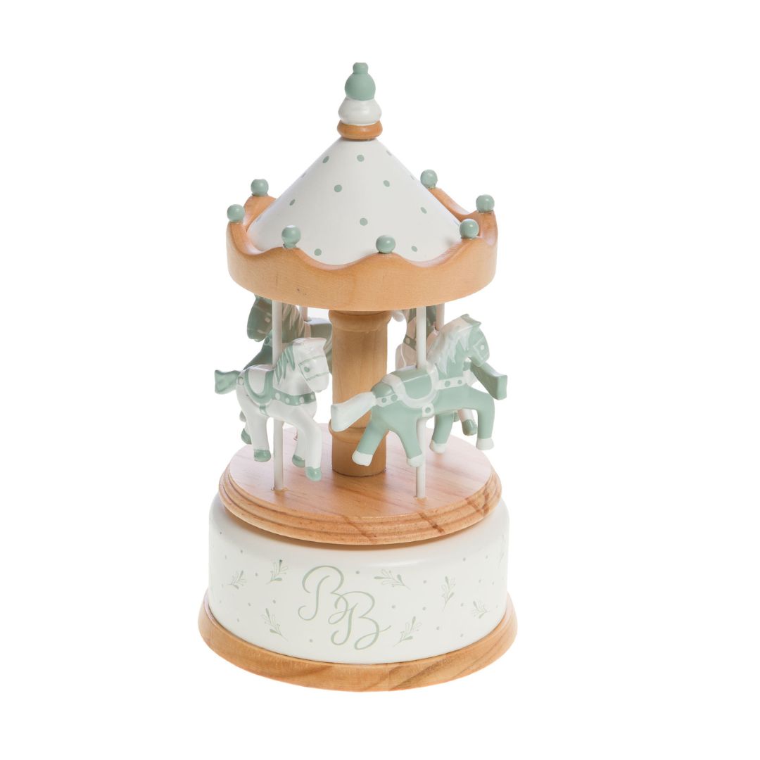 carrusel musical amadeus para bebes y niños (8) Carrusel musical natural verde - Imagen 1