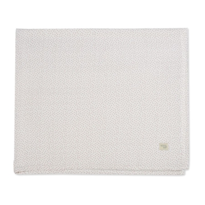 Set de Sábana bajera ajustable para capazo + muselina Mimosa Rosa - Imagen 4