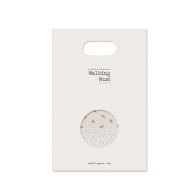 Set de Sábana bajera ajustable para capazo + muselina Mimosa Rosa - Imagen 5