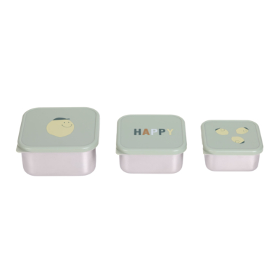 Set de 3 cajitas para alimentos Happy fruits limón - Imagen 5