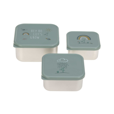 Set de 3 cajitas para alimentos Garden explorer