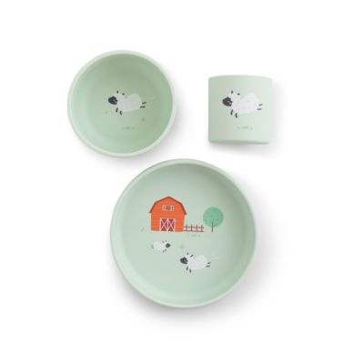 Set de alimentación 3 piezas print Funny Farm