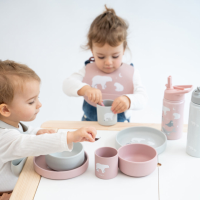 Set de alimentación 3 piezas print Polaris Rosa - Imagen 3