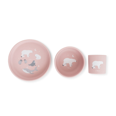 Set de alimentación 3 piezas print Polaris Rosa - Imagen 5