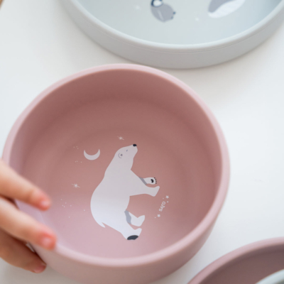 Set de alimentación 3 piezas print Polaris Rosa - Imagen 4