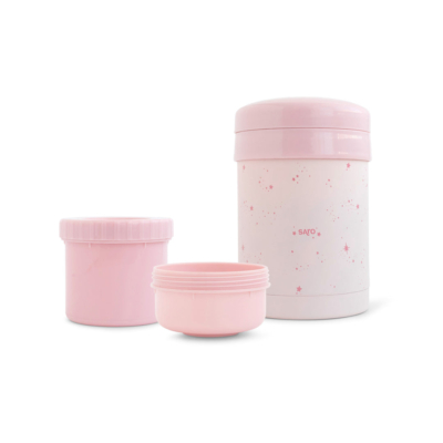 Termo papillero con secciones 700ml Rosa