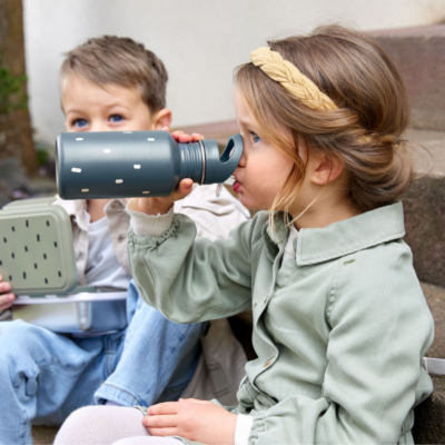 Botella de acero Happy prints azul marino - Imagen 3