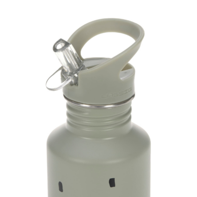 Botella de acero Happy prints verde oliva claro - Imagen 3