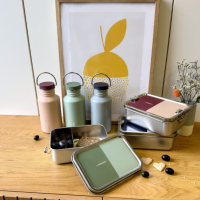 Botella de acero azul claro - Imagen 4