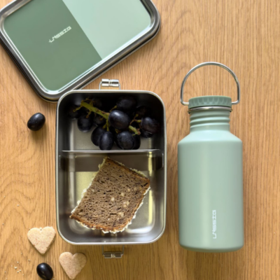 Botella de acero verde - Imagen 2